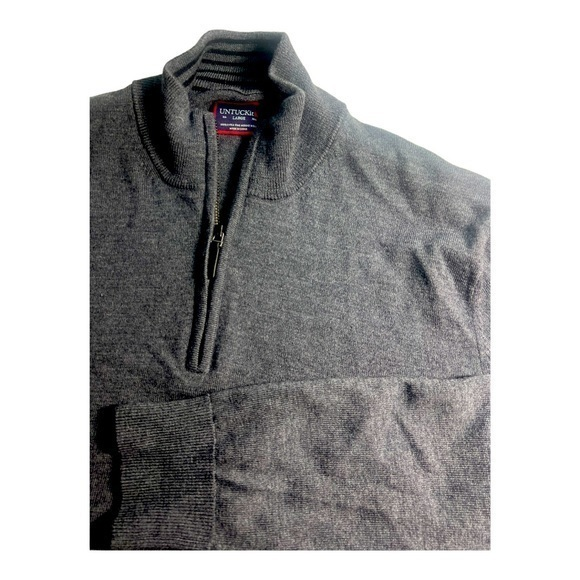 UNTUCKit Mens 1/4 Sweater Zip Large - Picture 1 of 4